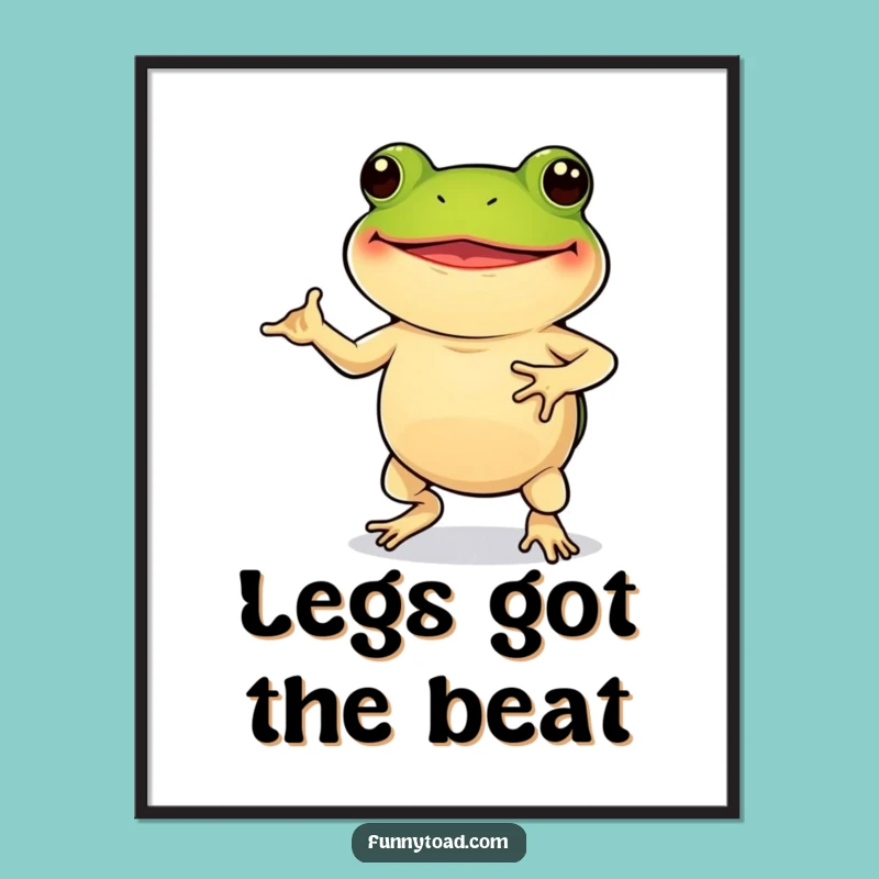 Funny Toad Dance Digital Art Print: Instant Joy for Your Walls
