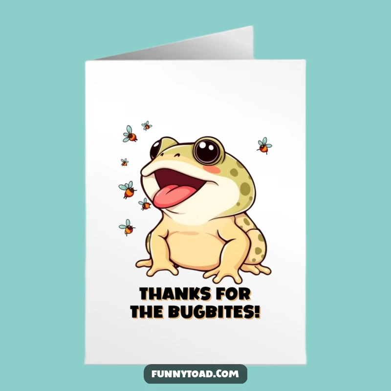 Free Printable Funny Thank You Card: Juggling Toad, Humorous DIY Downloadable Gift