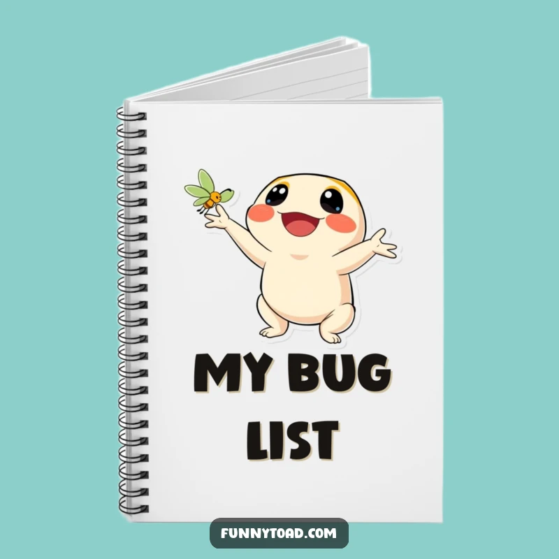 Funny Catching Fly Toad Notebook: Joyful Amphibian Journal, Hilarious for Notes