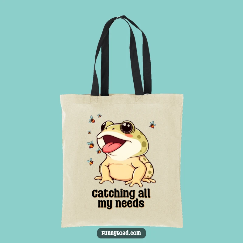 Funny Toad Fly Juggling Tote Bag: Carry Your Fun!